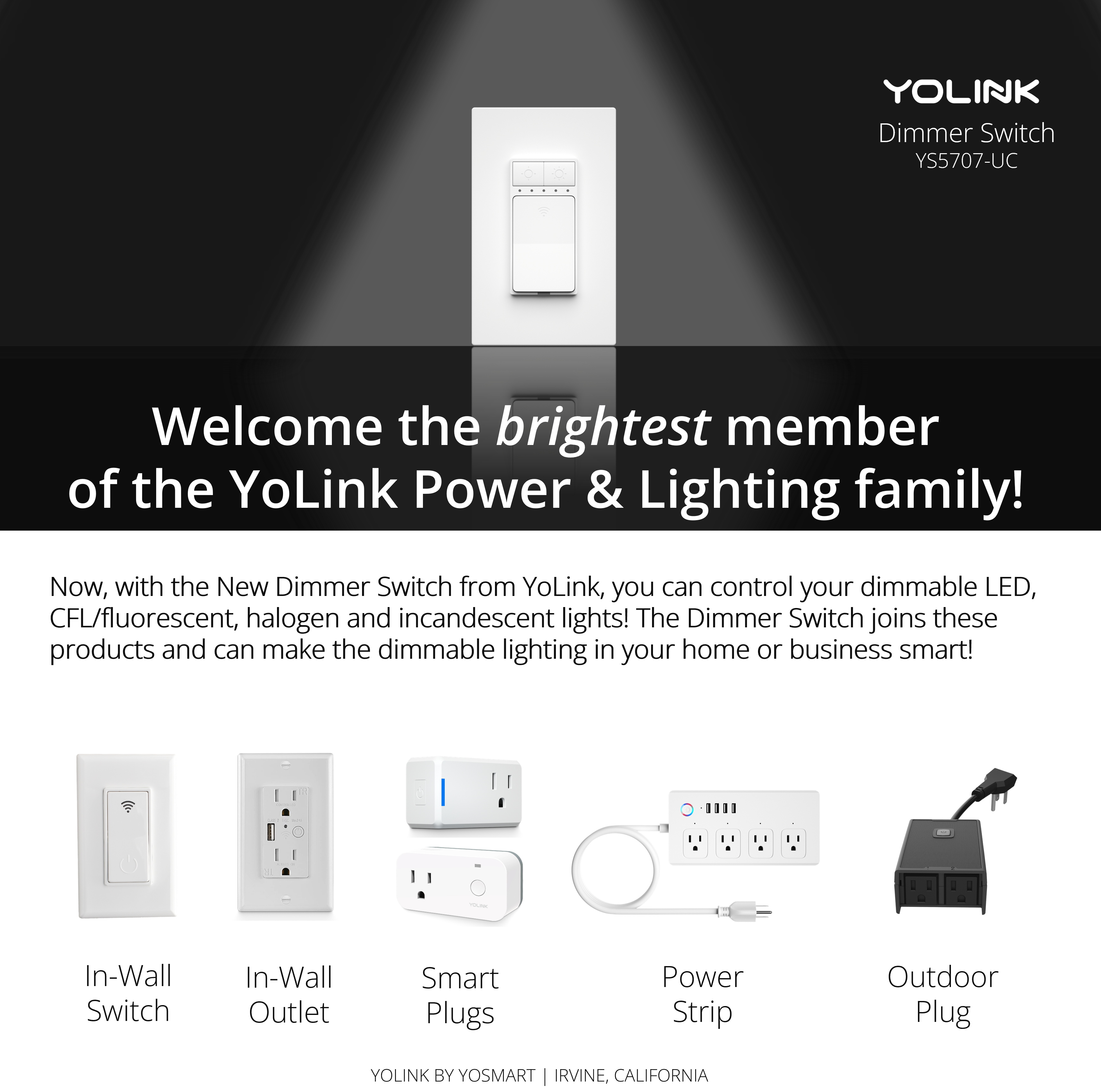 Smart Dimmer Switch from YoLink