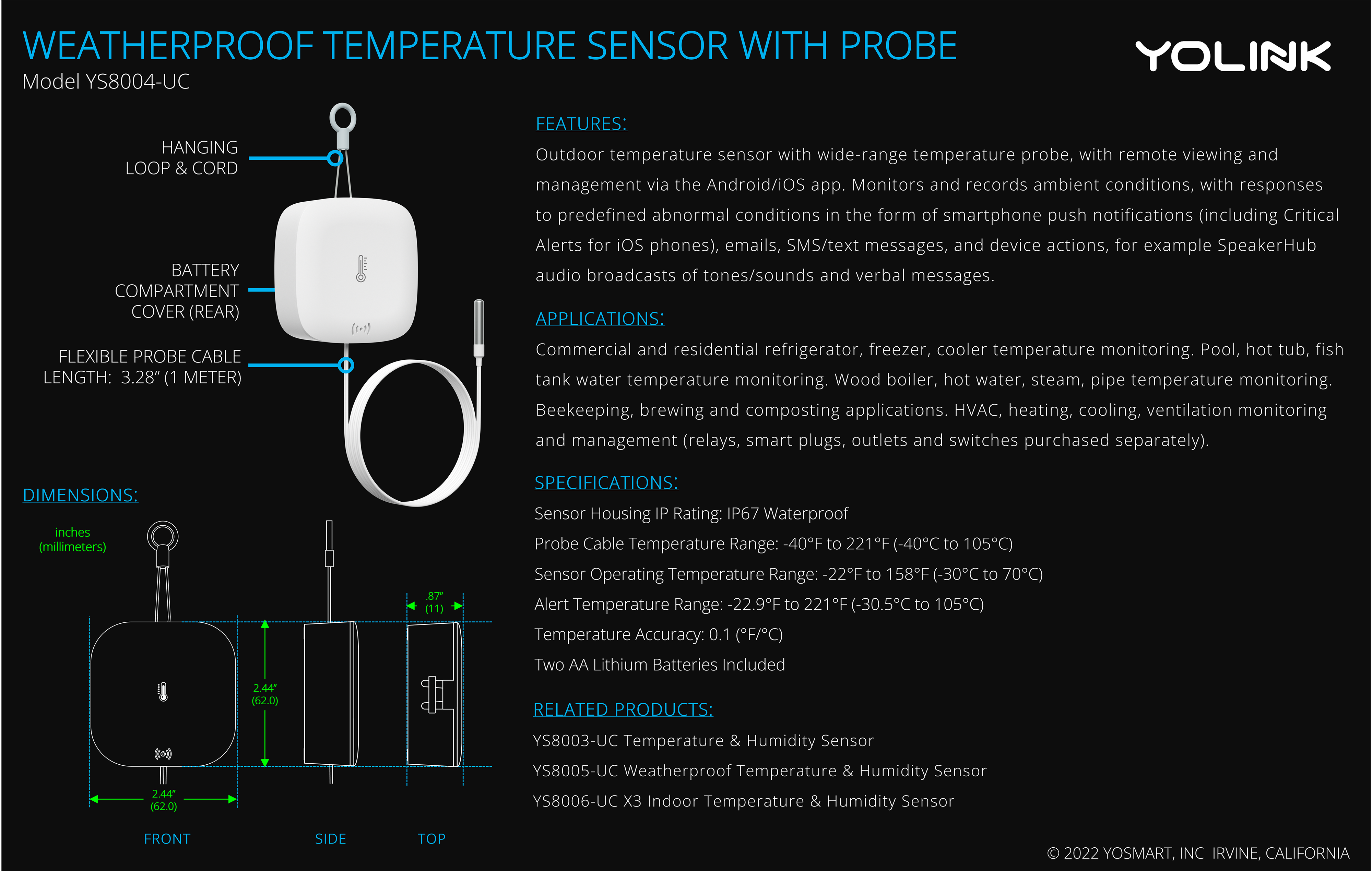 Digital Pool Thermometer WiFi Fish Tank Thermometer - China Pool